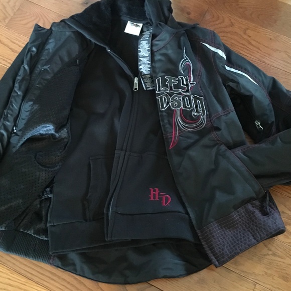 SOLD- Harley Davidson Women's Riding Jacket - Picture 7 of 8