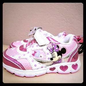 Girls minnie mouse light up shoes