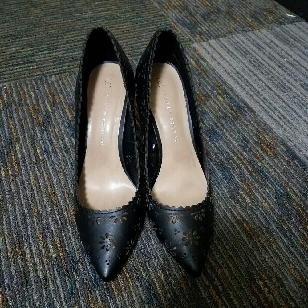 Black LC heels, size 10.