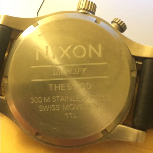 Nixon 51-30 Chrono, Leather band, 51 mm