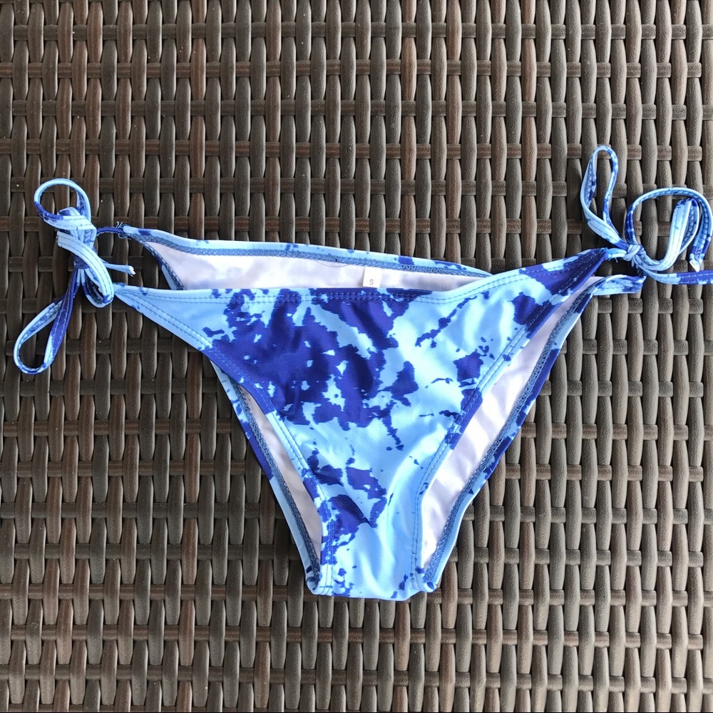 Tie Dye String Bikini Bottoms