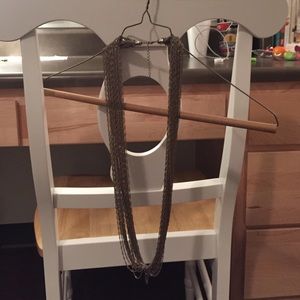 Long gold chain necklace