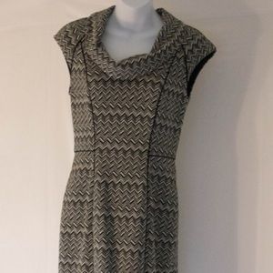 White House Black Market - Black and white dress