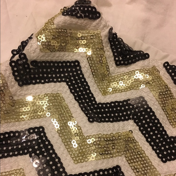 Chevron Sequin Skirt - Picture 2 of 3
