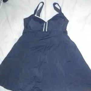 Black bathing suit dress