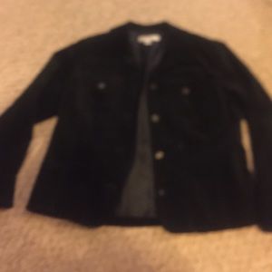Black suede jacket