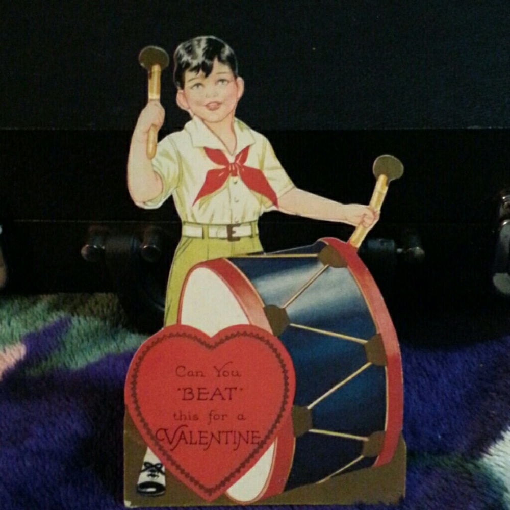 Antique Stand up Valentine Card Rare