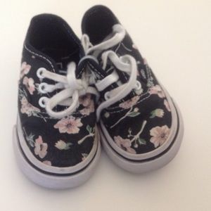 Floral vans size 4