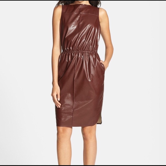 🎉HP🎉 Leith Faux Leather Dress SZ Medium - Picture 2 of 2