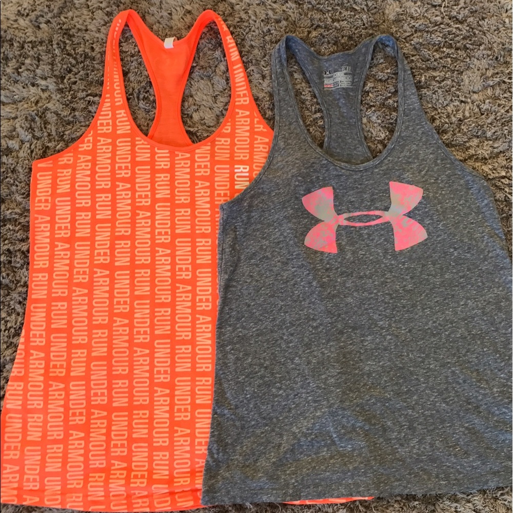 2 Small under armour workout tank top.