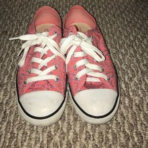 Pink and purple print converse all-star