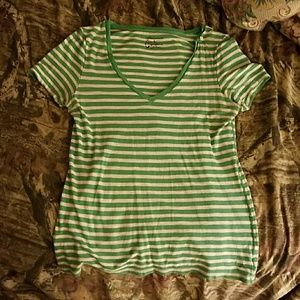 American Eagle blue and white striped woman's XL