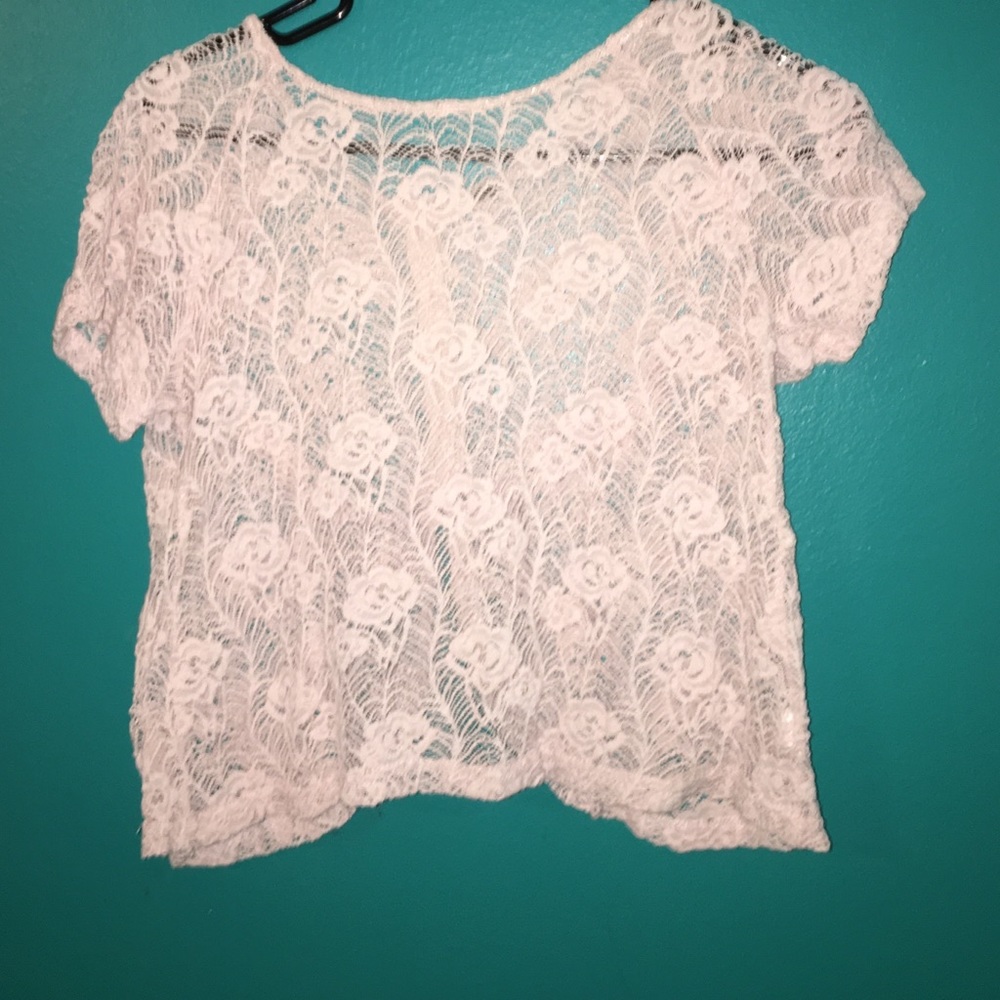 Cute lace crop top