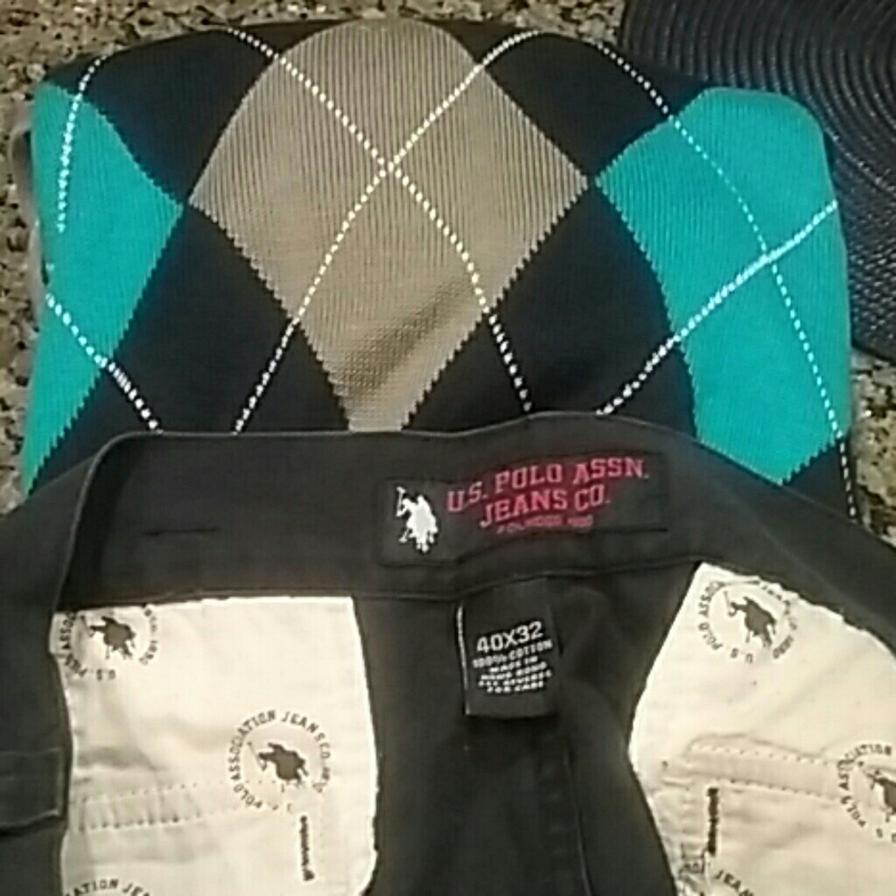 USA polo jeans co. /2XL- 3XL Men V-NECK sweater