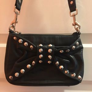 Betsey Johnson studded 🎀 leather crossbody •