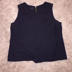 Sleeveless black shirt- great for the office