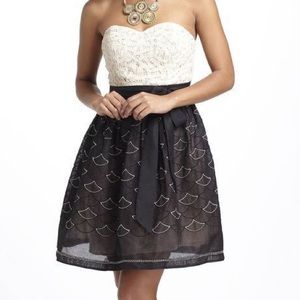 Anthro sweetheart mini dress