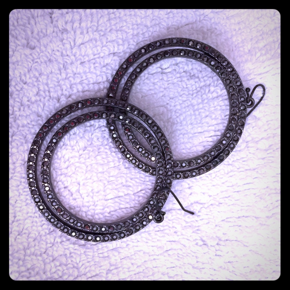 White House Black Market Double Hoop