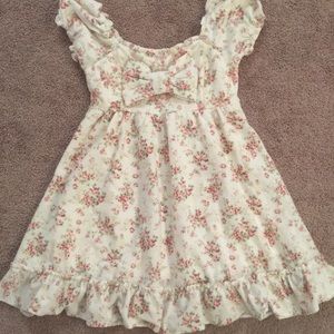 Liz Lisa white floral bow dress