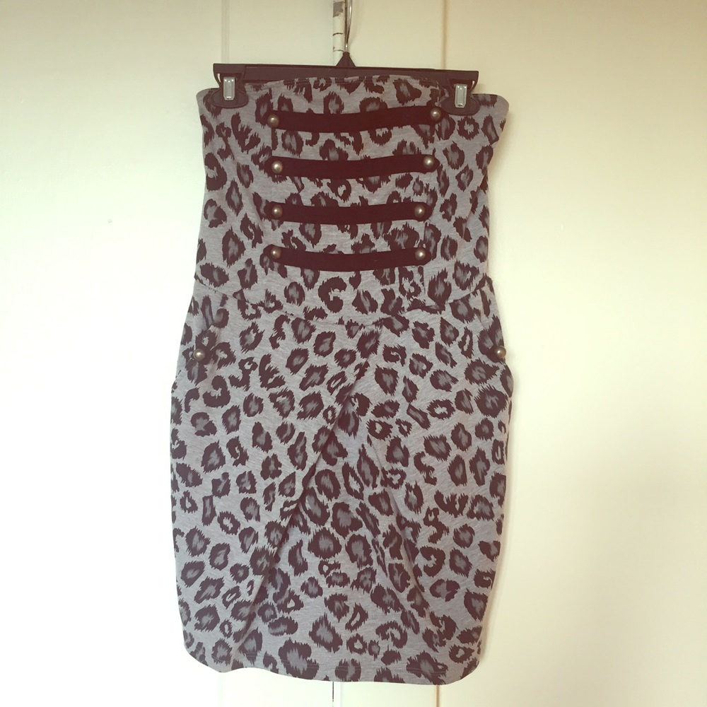 Cheetah Print Mini Dress