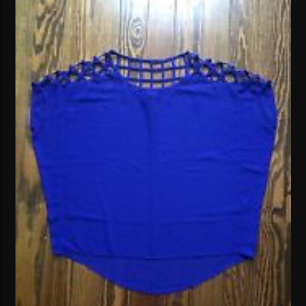 Royal blue blouse shirt