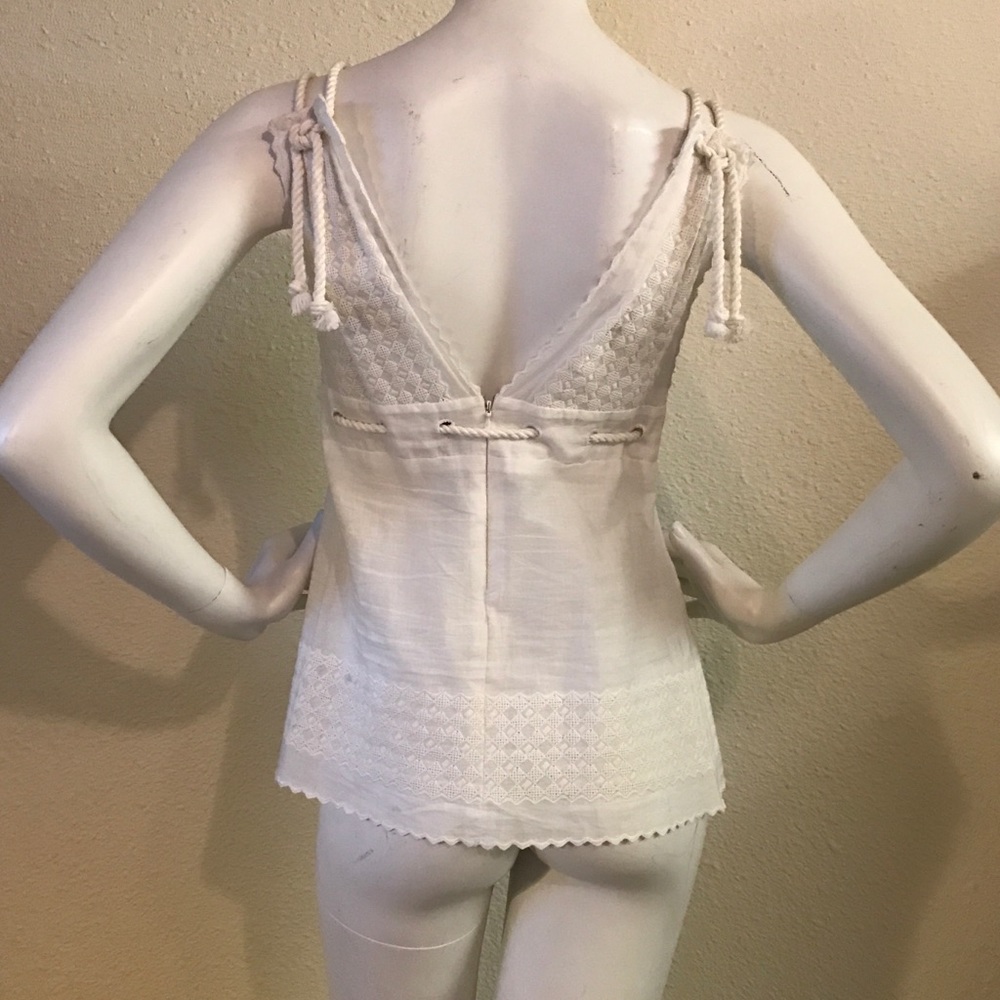 BCBG MaxAzria white Grecian top - Picture 3 of 4