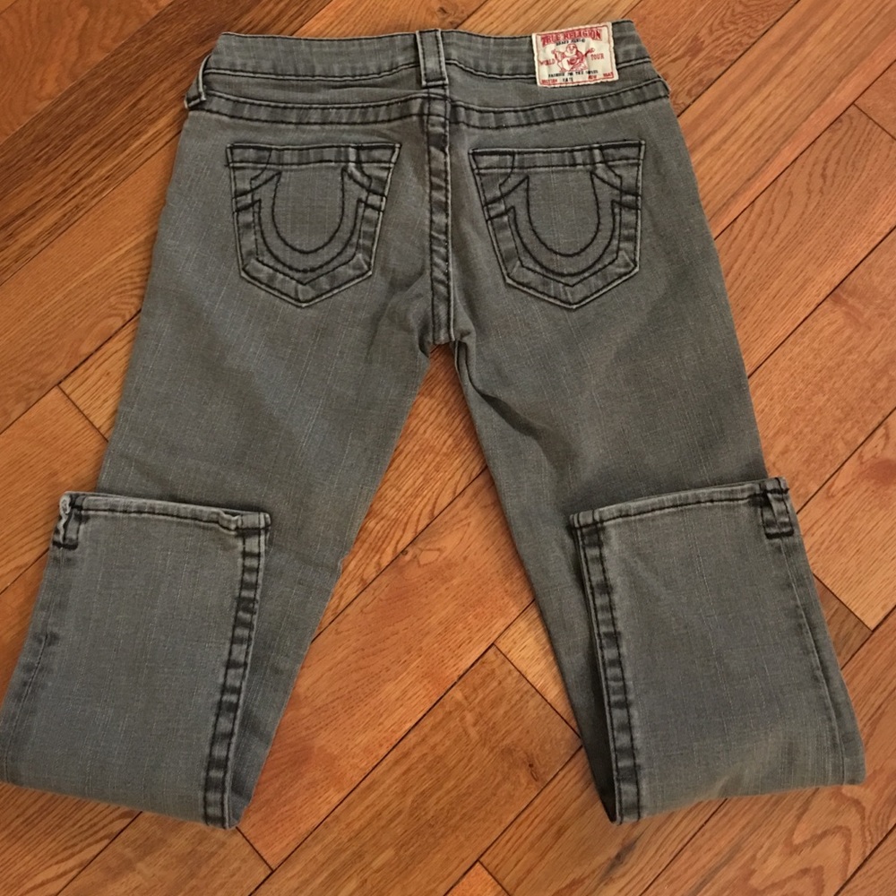 True Religion Gray Jeans (Capri)