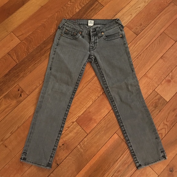 True Religion Gray Jeans (Capri) - Picture 3 of 4
