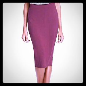 Burgundy Pencil Skirt