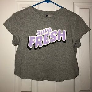 "Supa Fresh" Loose Crop Top