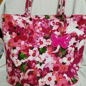 Barnes and Nobles Floral tote bag