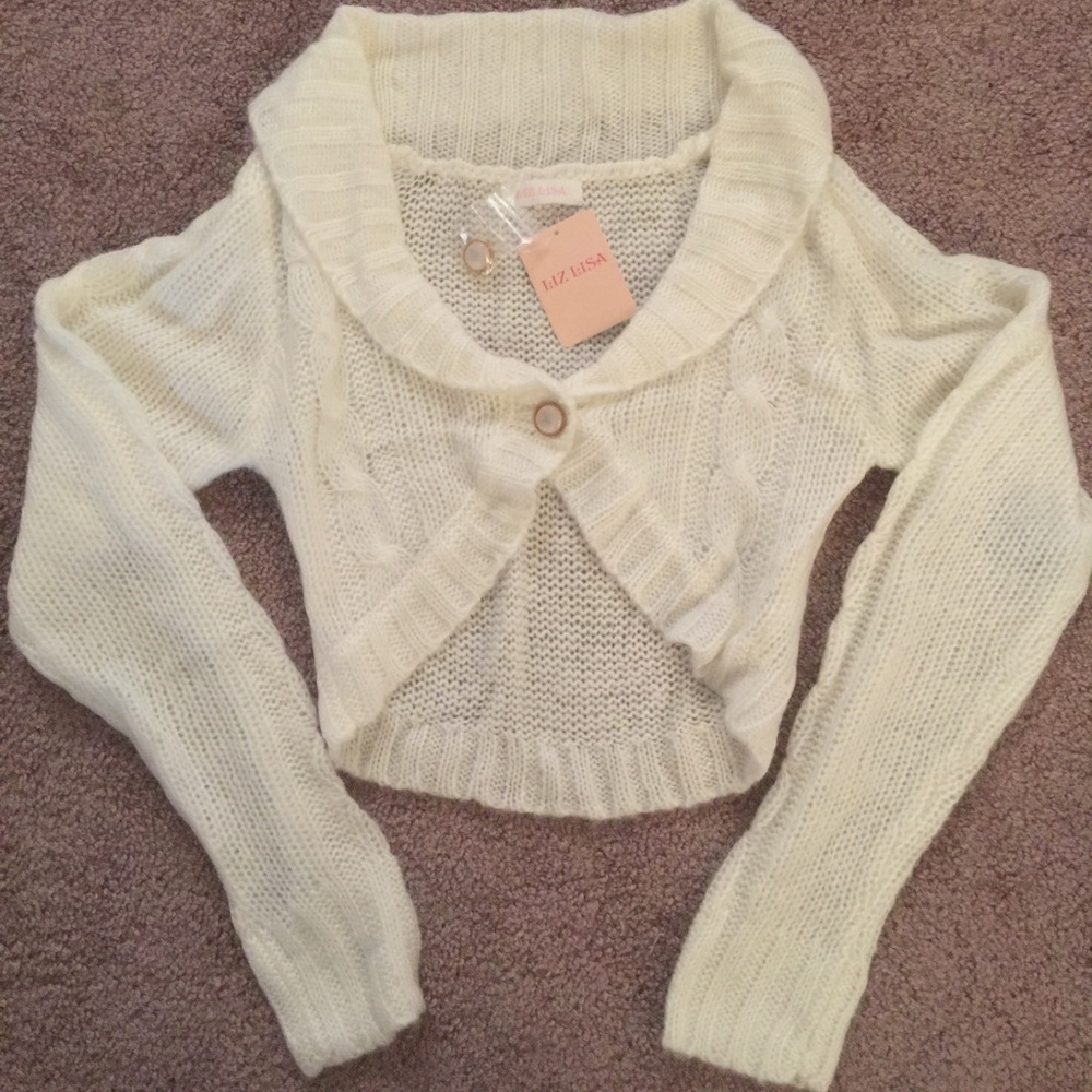 FINAL PRICE DROP Liz Lisa cropped cardigan knit