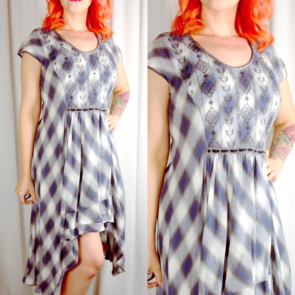 Free People Dresses & Skirts - Free People Plaid Dress Free People Dresses & Skirts - Free People Plaid Dress