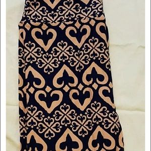 LuLaroe Hearts and Spades leggings OS NWT