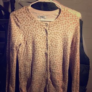 Old navy leopard cardigan