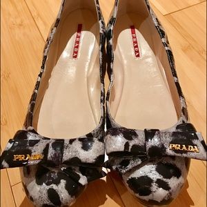 Prada leopard ballet flats