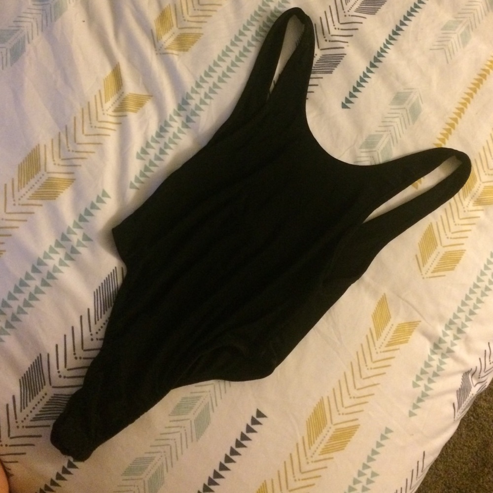 Missguided black bodysuit size 4