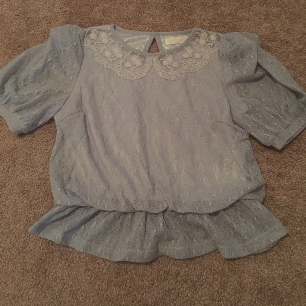FINAL PRICE DROP Liz Lisa blue lace top