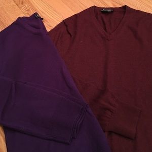 Express V-Neck Merino Wool Sweater