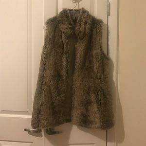 Banana Republic Faux Fur Vest