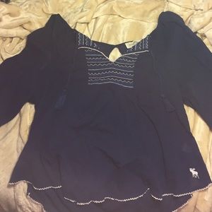 Abercrombie blue blouse