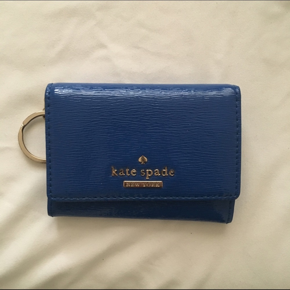 FLASH SALE Kate Spade Blue Patent Leather Wallet