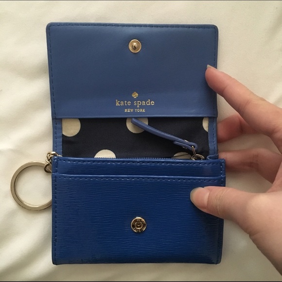 FLASH SALE Kate Spade Blue Patent Leather Wallet - Picture 3 of 4