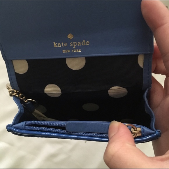 FLASH SALE Kate Spade Blue Patent Leather Wallet - Picture 4 of 4