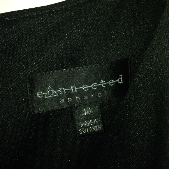 Gold embroidery black dress - Picture 3 of 4