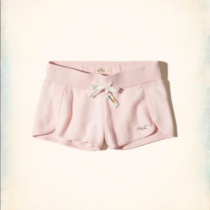 NWT Hollister reverse terry curve hem shorts