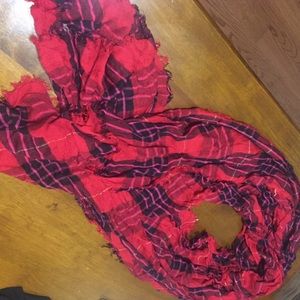Red Flannel Scarf