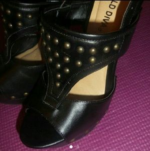 Black studded heels