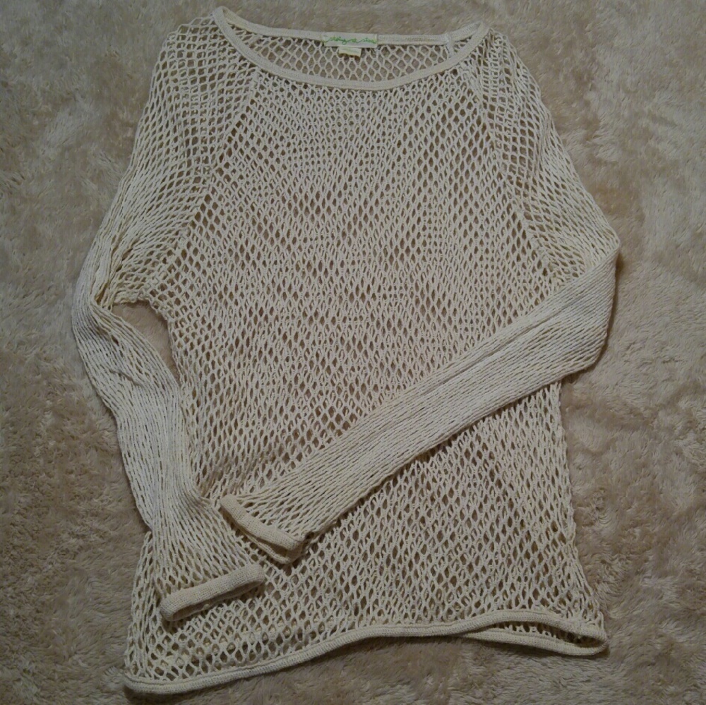 Staring at Stars Crochet Long Sleeve Top