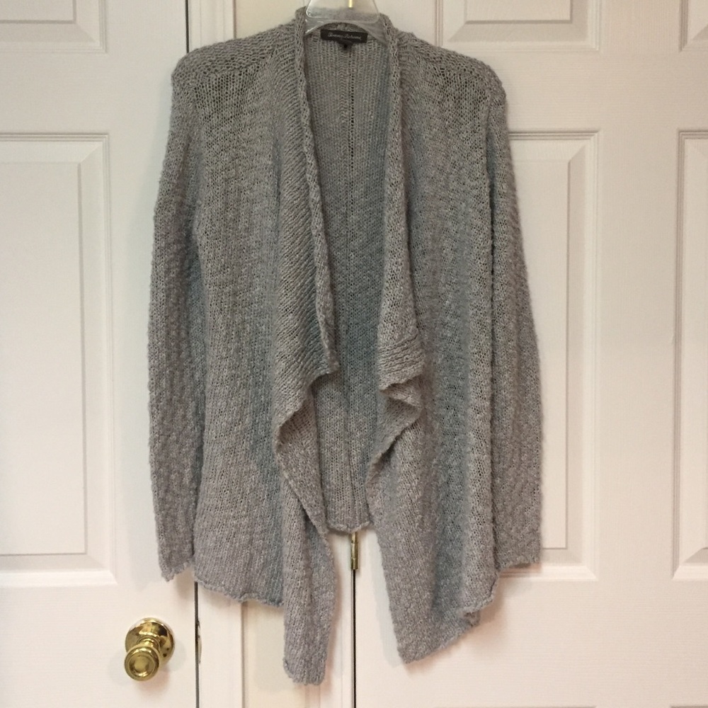 Tommy Bahama Gray Cable Knit Sweater, Size S